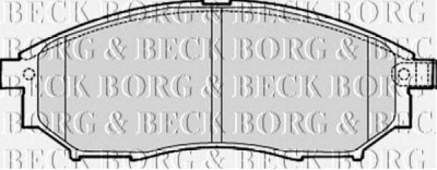 BORG & BECK bbp2060 -  Комплект тормозных колодок, дисковый тормоз